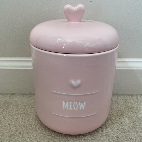 Meow pink treat jar - Picture 1 of 4